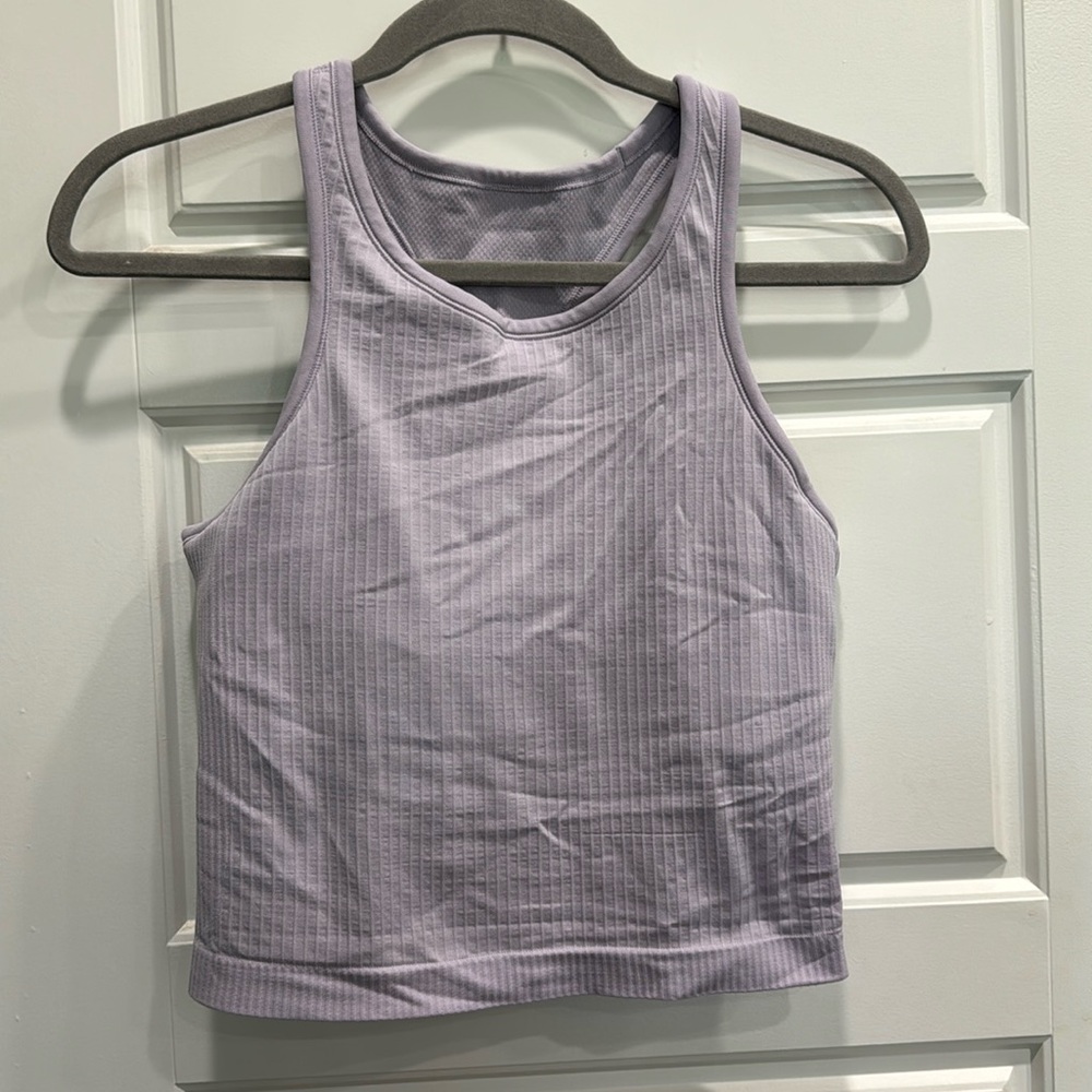 LULULEMON RIBBED CROP TANK TOP